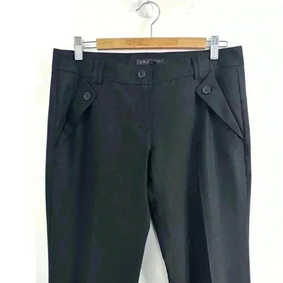 Theory Dony Tailored Wool Blend Black‎ Dress Pants Women’ Size 4 Career Casual - Picture 2 of 8